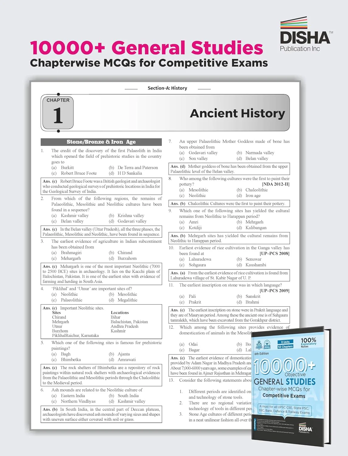 10000+ Objective General Studies Chapter-wise MCQs for Competitive Exams 6th Edition | Previous Year GS PYQs Question PYQs Bank with 100% Explanatory Notes | General Knowledge & Current Affairs - Image 4