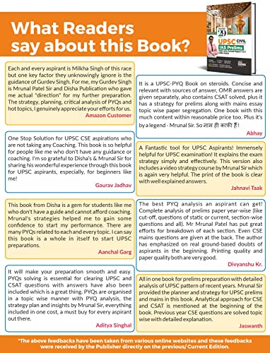 29 Previous Years UPSC Civil Services IAS Prelims Topic-wise Solved Papers 1 & 2 (1995 - 2023) 14th Edition | General Studies & Aptitude (CSAT) PYQs Question Bank - Image 8