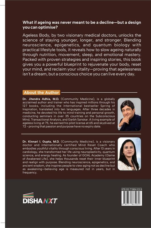 AGELESS BODY by Jitendra Adhia & Kinnari I Gupta | Not just good Health but Vitality | A call to live stronger, feel younger and shine brighter - Image 2