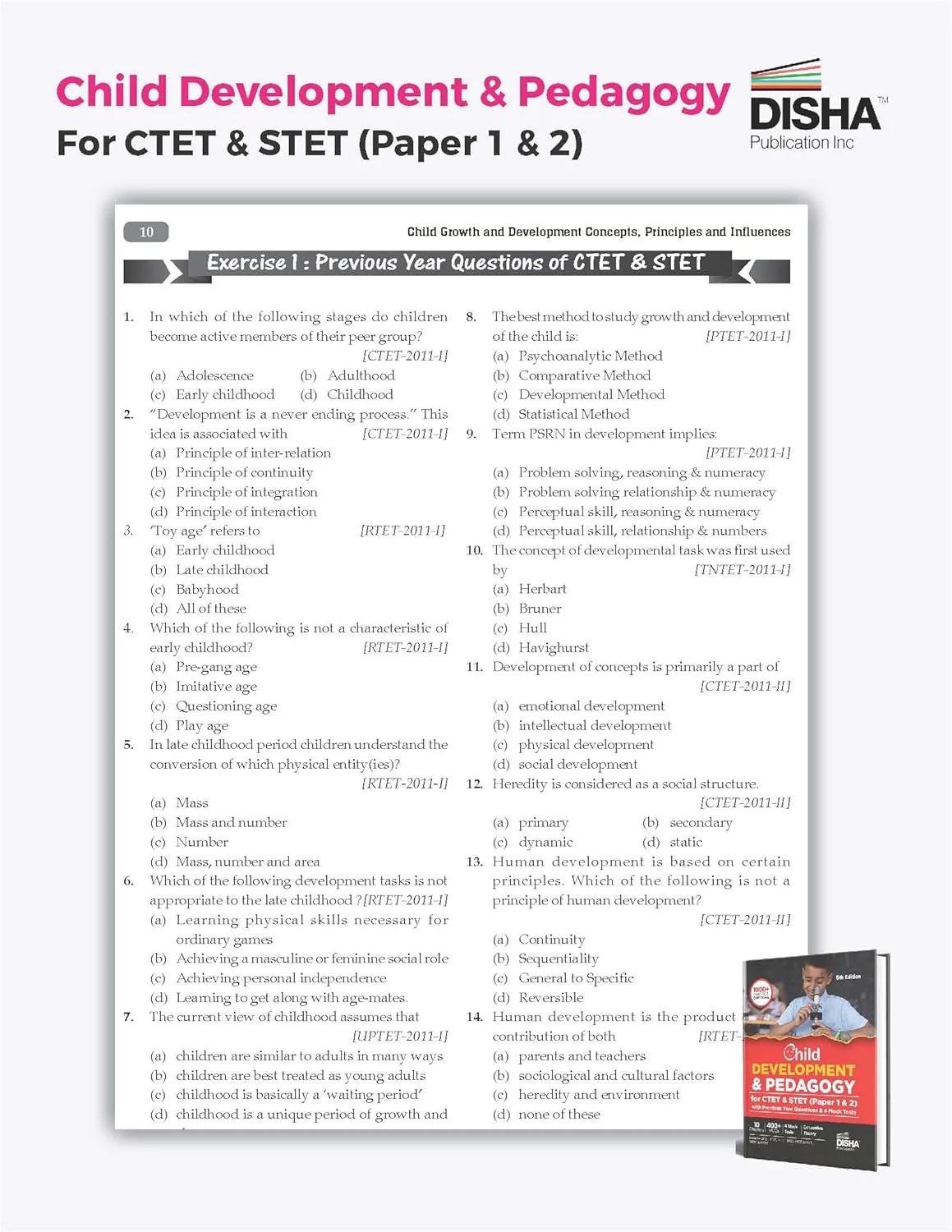 Child Development & Pedagogy for CTET & STET (Paper 1 & 2) with Previous Year Questions & 4 Mock Tests 5th Edition - Image 4
