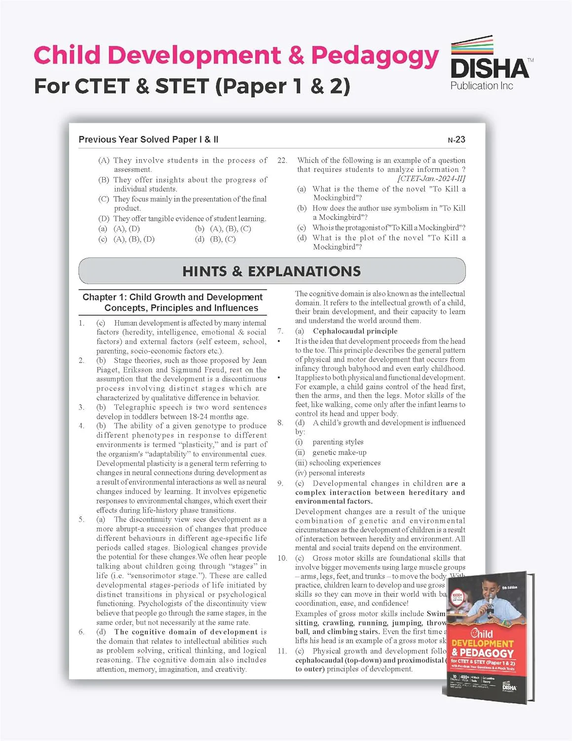 Child Development & Pedagogy for CTET & STET (Paper 1 & 2) with Previous Year Questions & 4 Mock Tests 5th Edition - Image 8