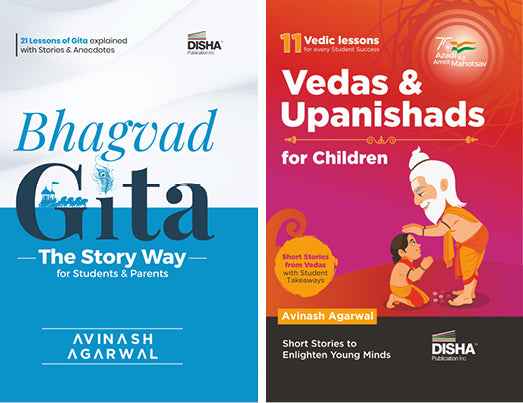 Combo - Bhagvad Gita, Vedas and Upanishads for Children - The Story Way for Students & Parents | Engaging Stories to enlighten students