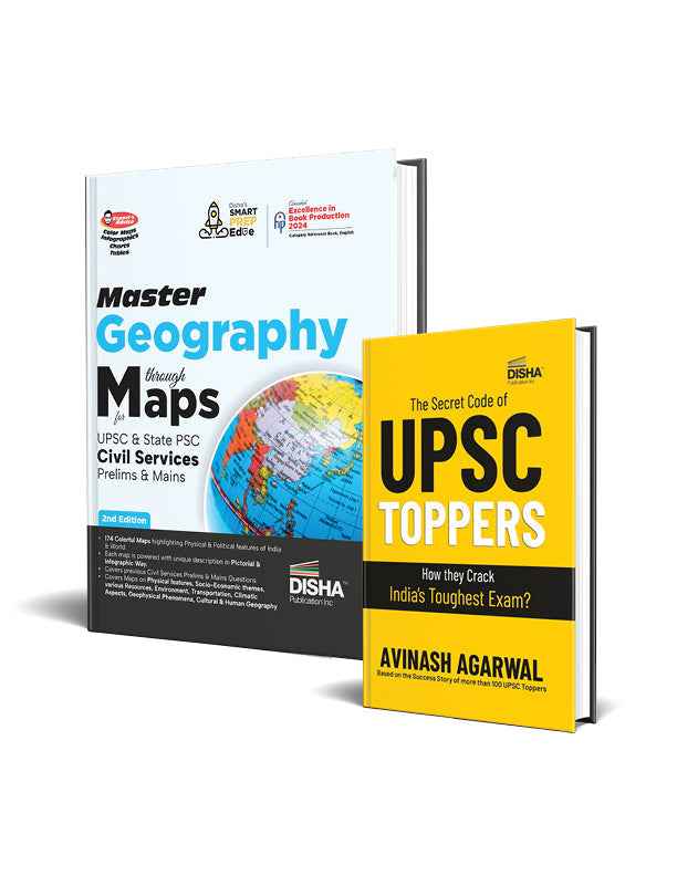 Combo - Master Geography through Maps for UPSC & State PSC Civil Services Prelim & Main Exams 2nd Edition + The Secret Code Of UPSC Toppers - Image 2