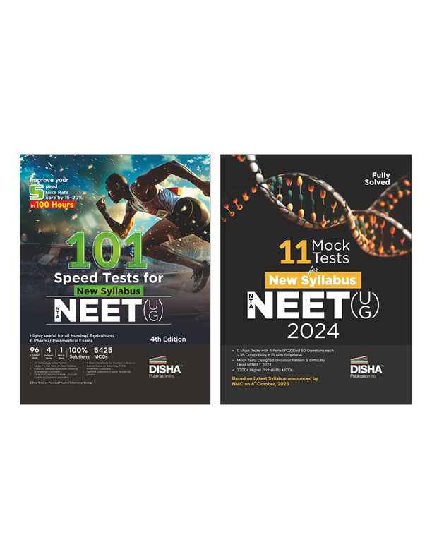 Combo (set of 2 Books) 101 Speed Tests with 11 Mock Tests for New Syllabus NTA NEET (UG) 2nd Edition | Improve your Score by 15-20% | Physics, Chemistry & Biology | Optional Questions | 100% Solutions - Image 2