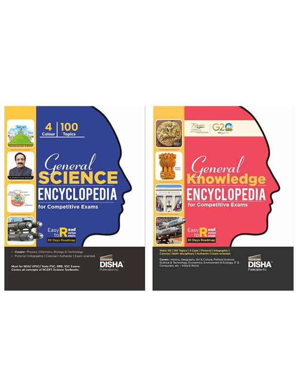 Combo (set of 2 Books) General Science & Knowledge Encyclopaedia for Competitive Exams | 4 colour | Pictorial & Infographic approach | Must for NDA/ UPSC/ State PSC/ RRB/ SSC/ Defence/ Bank Exams - Image 2