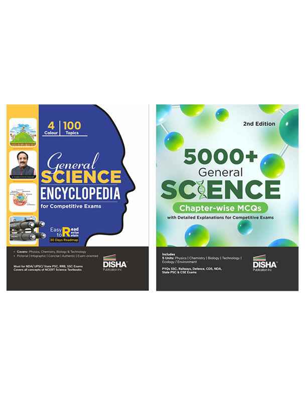 Combo (set of 2 Books) General Science with 5000+ MCQs for Competitive Exams | Must for NDA/ UPSC/ State PSC/ RRB/ SSC/ Defence/ Bank Exams - Image 2