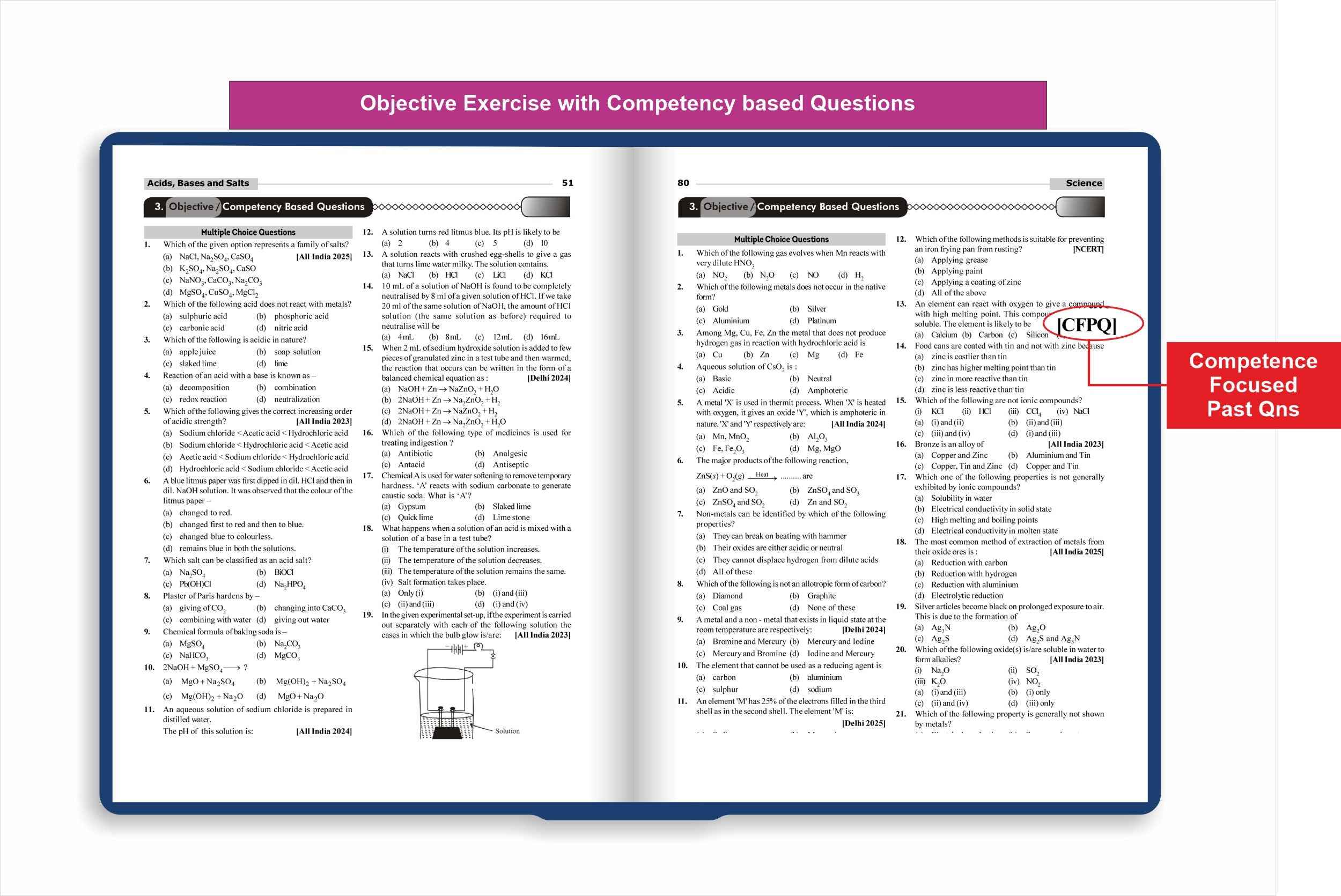 Disha Combo (set of 2 Books) WINR Series CBSE Class 10 Science & Mathematics Chapter-wise Objective & Subjective Question Bank | New Syllabus | For 2026 Exam | Fully Solved | Competency (CFPQ) Questions - Image 8