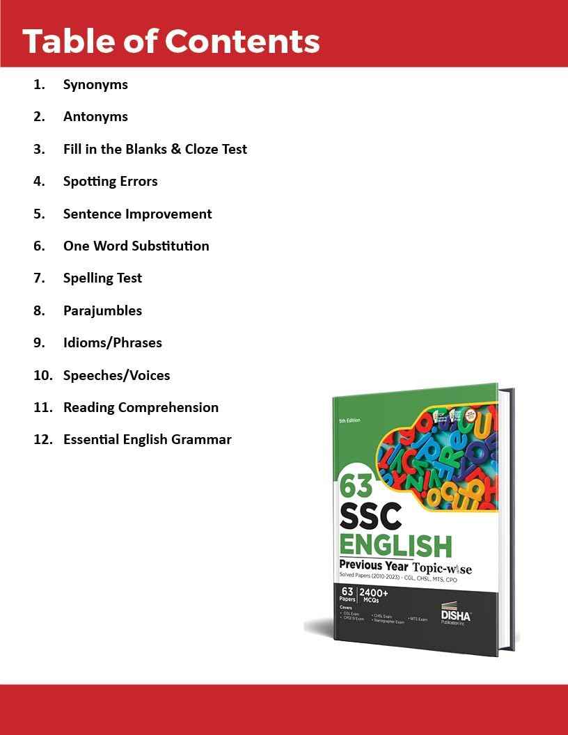 Combo (set of 4 Books) 63 SSC Ganit, English, Tarkshakti & Samanya Gyan Previous Year Topic-wise Solved Papers (2010 - 2023) - CGL, CHSL, MTS, CPO 4th Edition | 9600+ Mathematics, English, Reasoning Ability & General Awareness PYQs - Image 3