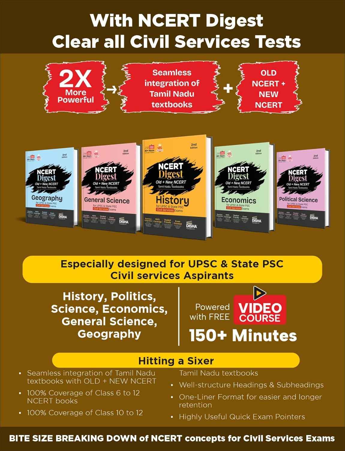 Combo (set of 6 Books) Comprehensive NCERT Class VI – XII Notes (5 Books) with its Summary (1 Book) for UPSC & State PSC Civil Services Exams | IAS Prelims & Mains | Digest Series | ONE LINER Format - Image 3
