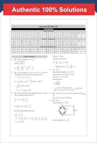 Disha 10 JEE Main Online 2026 Session I Previous Year Solved Papers (All sittings) with Rank Predictor 5th Edition | PYQs for Physics, Chemistry & Mathematics | Mock Tests - Image 5
