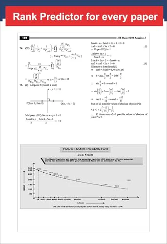 Disha 10 JEE Main Online 2026 Session I Previous Year Solved Papers (All sittings) with Rank Predictor 5th Edition | PYQs for Physics, Chemistry & Mathematics | Mock Tests - Image 6