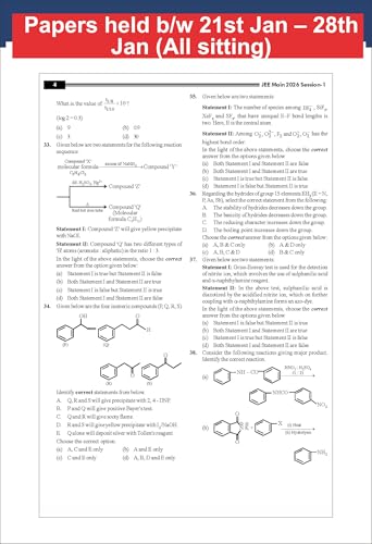 Disha 10 JEE Main Online 2026 Session I Previous Year Solved Papers (All sittings) with Rank Predictor 5th Edition | PYQs for Physics, Chemistry & Mathematics | Mock Tests - Image 8
