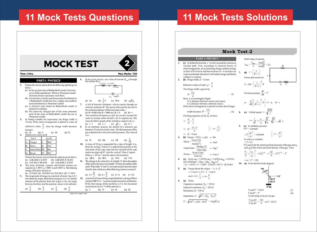 Disha 11 Mock Test Series for New Pattern NTA NEET (UG) 2026 with HOT Questions & Rank Predictor 3rd Edition | Physics, Chemistry, Biology New Syllabus Test Series | 100% Solutions - Image 3