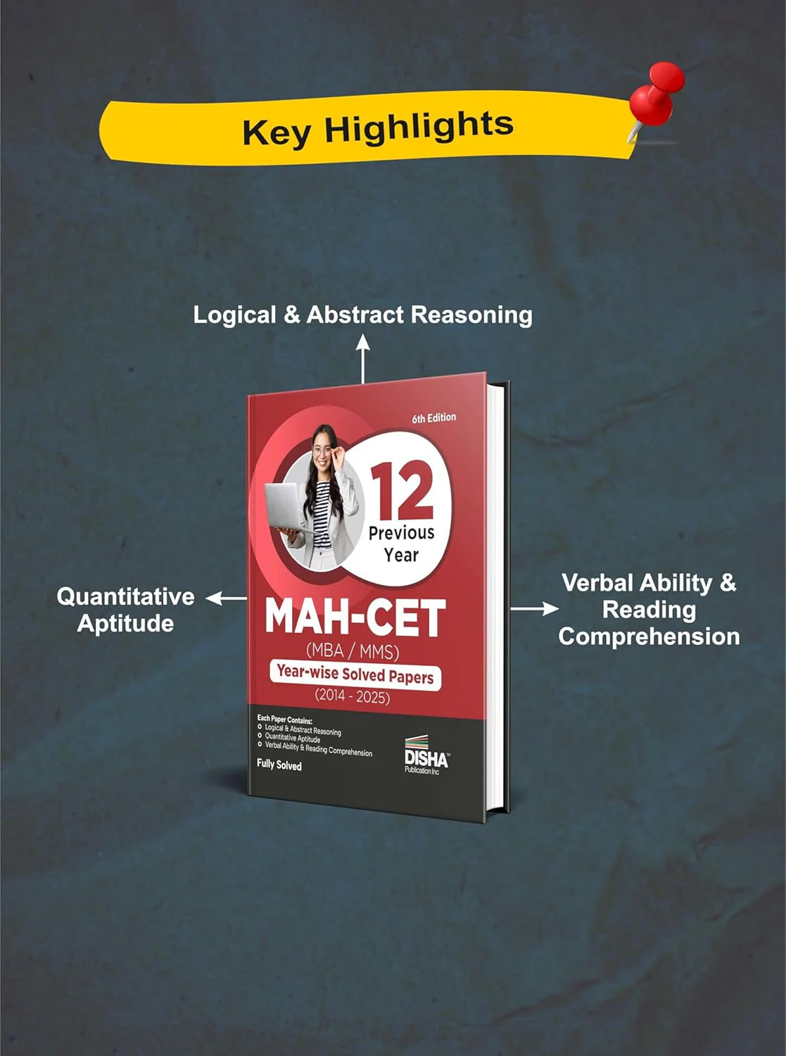 Disha 12 Previous Year MAH-CET (MBA / MMS) Year-wise Solved Papers (2014 - 2025) 6th Edition | PYQs Question Bank for 2026 Exam | Maharashtra MH-CET Common Entrance Test - Image 2