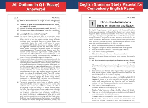 Disha 13 Year-wise UPSC Civil Services IAS Mains English (Compulsory) Previous Year Solved Papers (2013 - 2025) 7th Edn | PYQs Question Bank | Comprehension, Essay Writing, Grammar | For 2026 Exam - Image 7