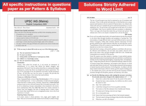 Disha 13 Year-wise UPSC Civil Services IAS Mains English (Compulsory) Previous Year Solved Papers (2013 - 2025) 7th Edn | PYQs Question Bank | Comprehension, Essay Writing, Grammar | For 2026 Exam - Image 8