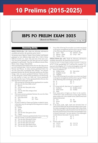 Disha 26 Year-wise IBPS PO Preliminary & Main Exams Previous Year Solved Papers (2011 - 2025) 8th Edition - Image 6