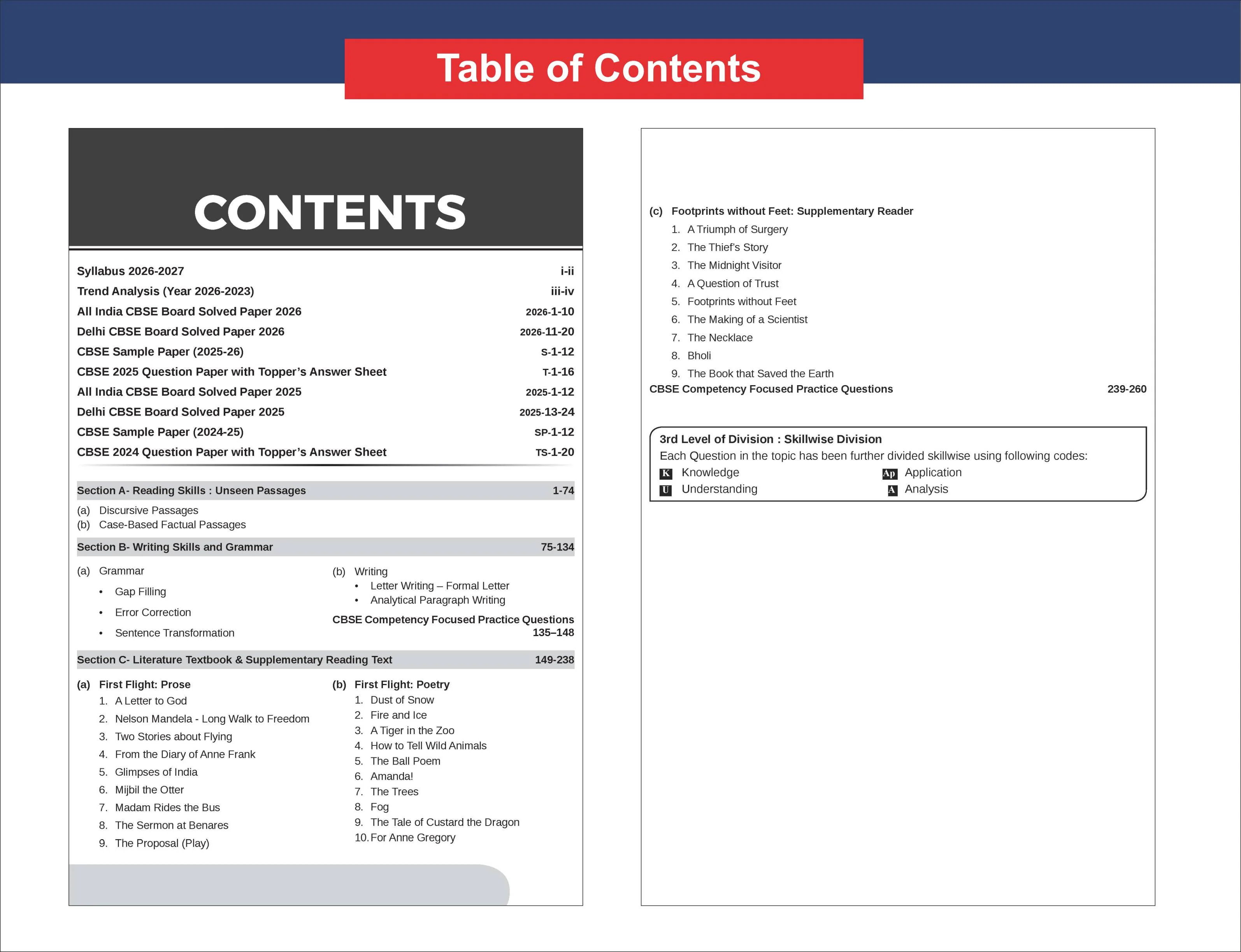 Disha 33 Chapter-wise, Topic-wise & Skill-wise CBSE Class 10 English Language & Literature Previous Year Solved Papers (2013 - 2026) & 4 Sample Papers 4th Edn | CBSE Question Bank Class 10 | 2027 Exam - Image 2