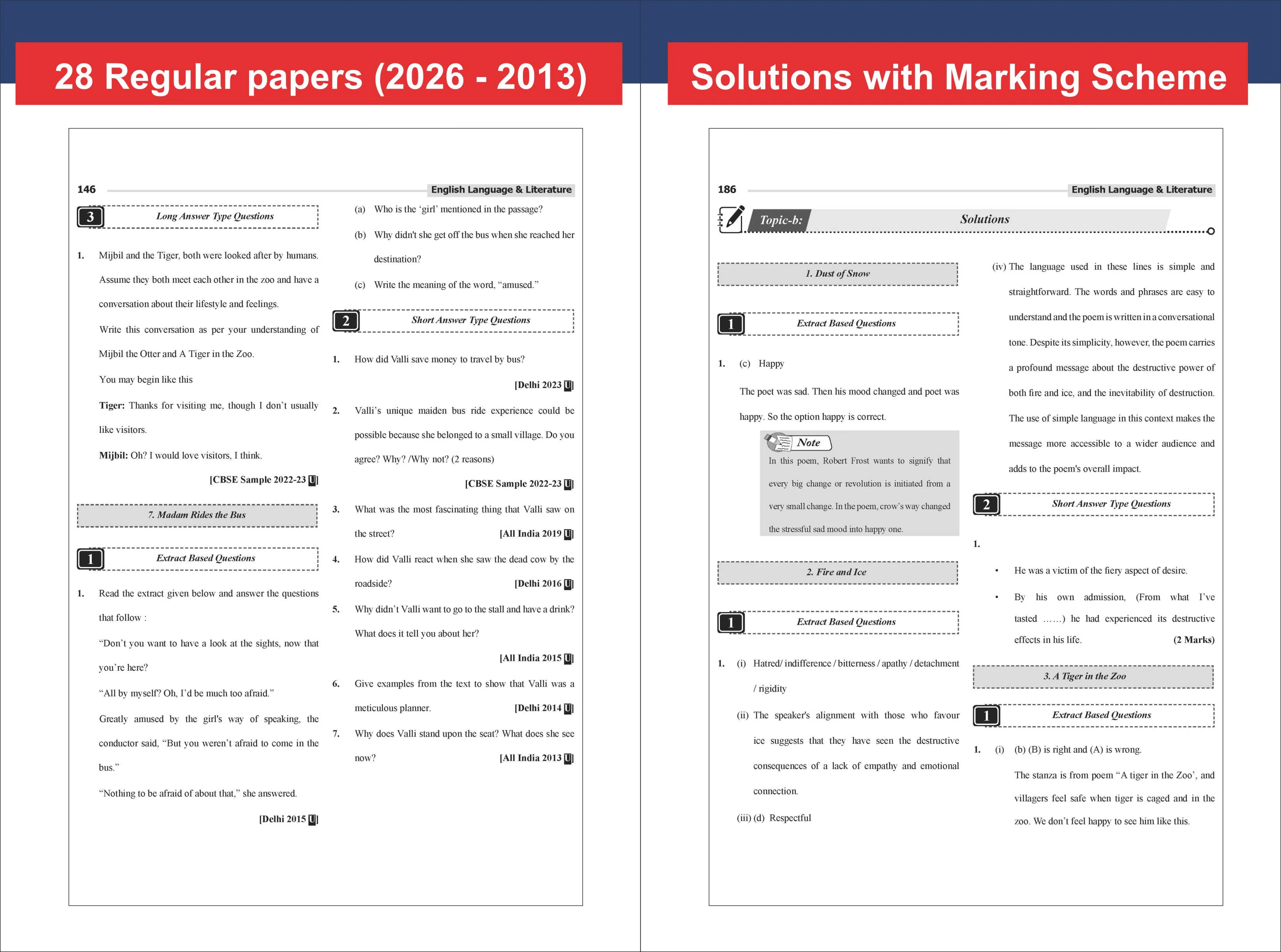 Disha 33 Chapter-wise, Topic-wise & Skill-wise CBSE Class 10 English Language & Literature Previous Year Solved Papers (2013 - 2026) & 4 Sample Papers 4th Edn | CBSE Question Bank Class 10 | 2027 Exam - Image 3
