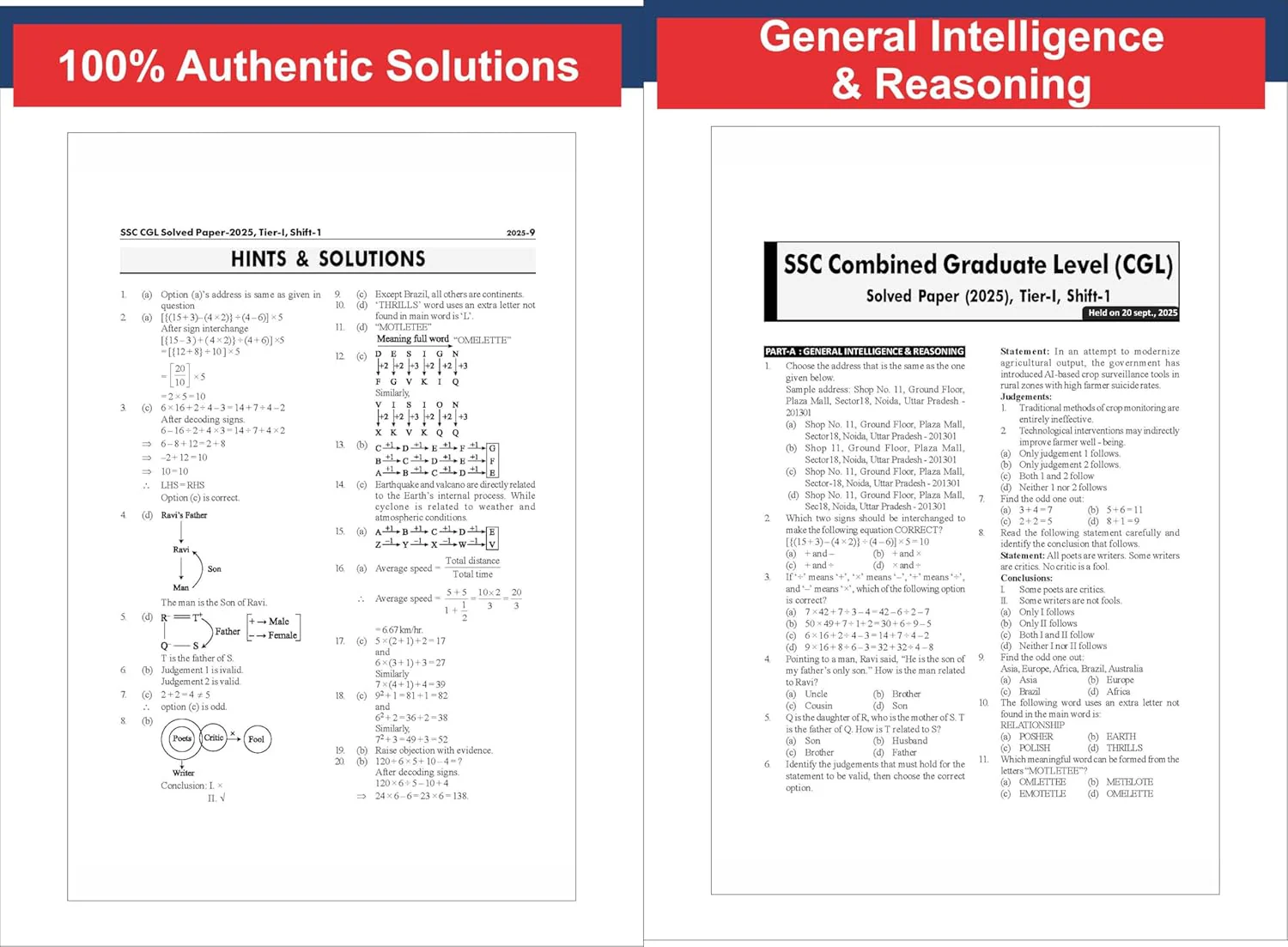 Disha 33 Year-wise SSC CGL Tier I Previous Year Solved Papers (2010 - 2025)with 5 sets of Sep 2025 7th Edition | Combined Graduate Level | PYQs Question Bank - Image 8