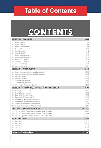 Disha 35 Days Challenge CUET (UG) 2026 English Language WINR Question Bank by Ashu Ghai & Ushank Ghai | PYQs & Practice Question Bank/ Mock Tests | 100% Solutions - Image 2