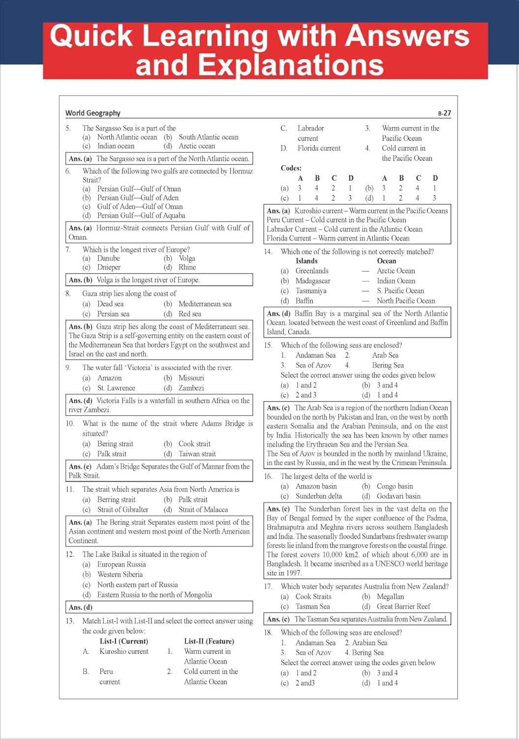 Disha 5000+ MCQs in General Studies for Defence Exams - NDA, CDS & AFCAT by Lavanya Yadav | General Knowledge/ Awareness & Science for 2026 & 2027 Exams | Includes PYQs | Fully Solved - Image 6
