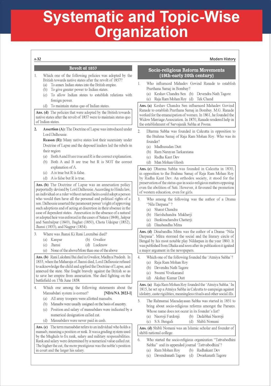 Disha 5000+ MCQs in General Studies for Defence Exams - NDA, CDS & AFCAT by Lavanya Yadav | General Knowledge/ Awareness & Science for 2026 & 2027 Exams | Includes PYQs | Fully Solved - Image 8