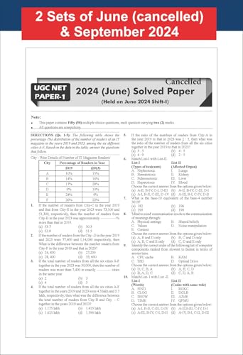 Disha 54 Year-wise NTA UGC NET/ JRF/ SET Paper 1 (Compulsory) Teaching & Research Aptitude Previous Year Solved Papers (2025 - 2005) 9th Edition | PYQs Question Bank | National Eligibility Test 2026 - Image 7