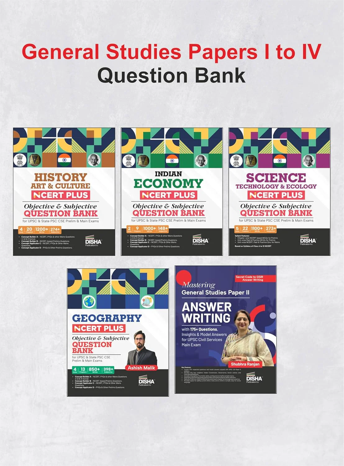 Disha Combo (18 Books) ZENITH + Free Earbuds Worth Rupees 699 - The Pinnacle of Civil Services Preparation - General Studies Papers I to IV, Essay & Ethics Study Material & Practice Question Bank by IAS Toppers & Popular CSE Faculty - Image 3
