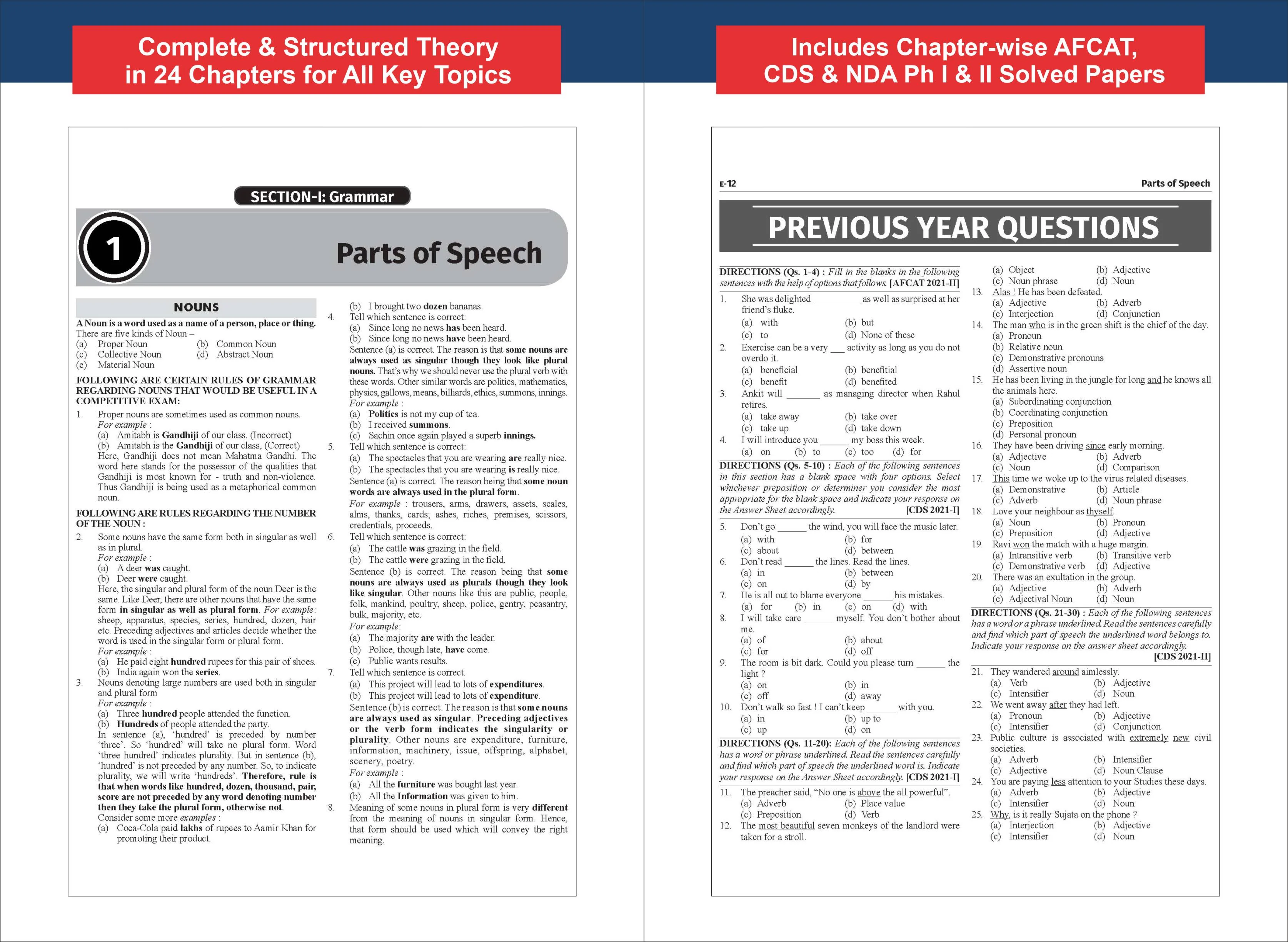 Disha Combo (2 Books) Objective English with 5000+ MCQs in General Studies for Defence Exams - NDA, CDS & AFCAT | For 2026 & 2027 Exams | Includes PYQs | Fully Solved | General Knowledge & Science - Image 6
