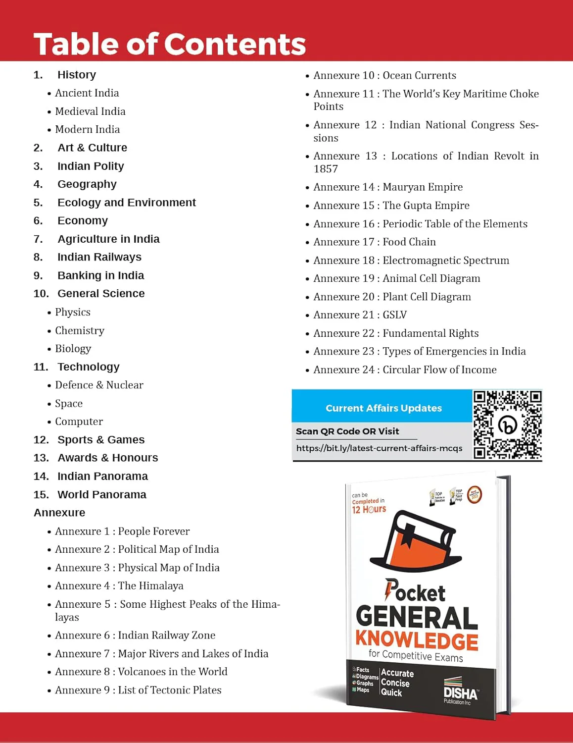 Disha Combo (2 Books) Pocket General Knowledge & Yearly Current Affairs 2026 for Competitive Exams 4th Edition | GK | UPSC, State PSC, CUET, SSC, Bank PO/ Clerk, MBA, RRB, NDA, CDS, CAPF - Image 3