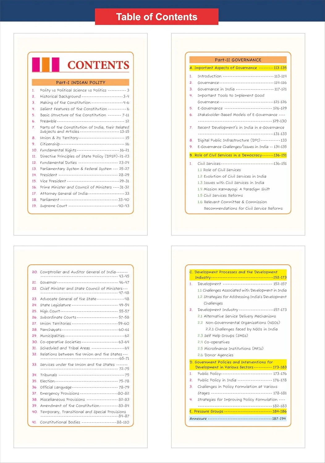 Disha Combo (2 Books) Quantum General Studies Paper II Pocket Revision Notes for Civil Services | UPSC & State PSC Prelims & Mains | four-colour Handwritten Notes | Indian Polity, Social Justice & IR - Image 4