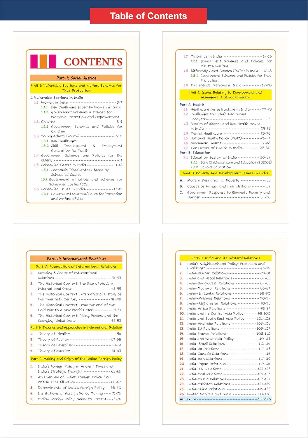 Disha Combo (2 Books) Quantum General Studies Paper II Pocket Revision Notes for Civil Services | UPSC & State PSC Prelims & Mains | four-colour Handwritten Notes | Indian Polity, Social Justice & IR - Image 5