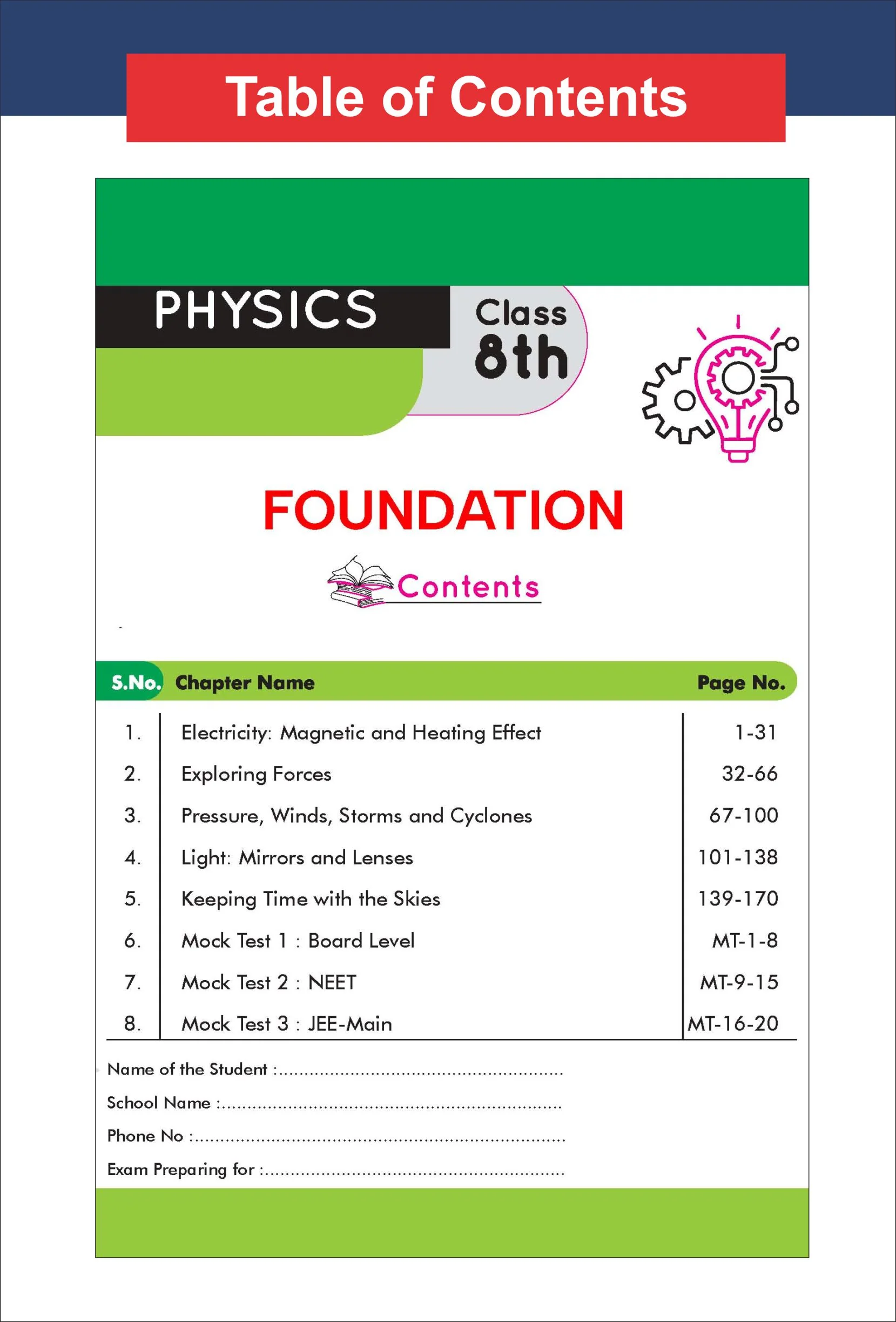 Disha Combo (3 Books) New Syllabus Foundation Class 8 Physics, Chemistry & Mathematics with Case Study Approach for IIT JEE, NEET, Olympiad, CUET & Board Exams - | Foundation Course 2026-27 - Image 2