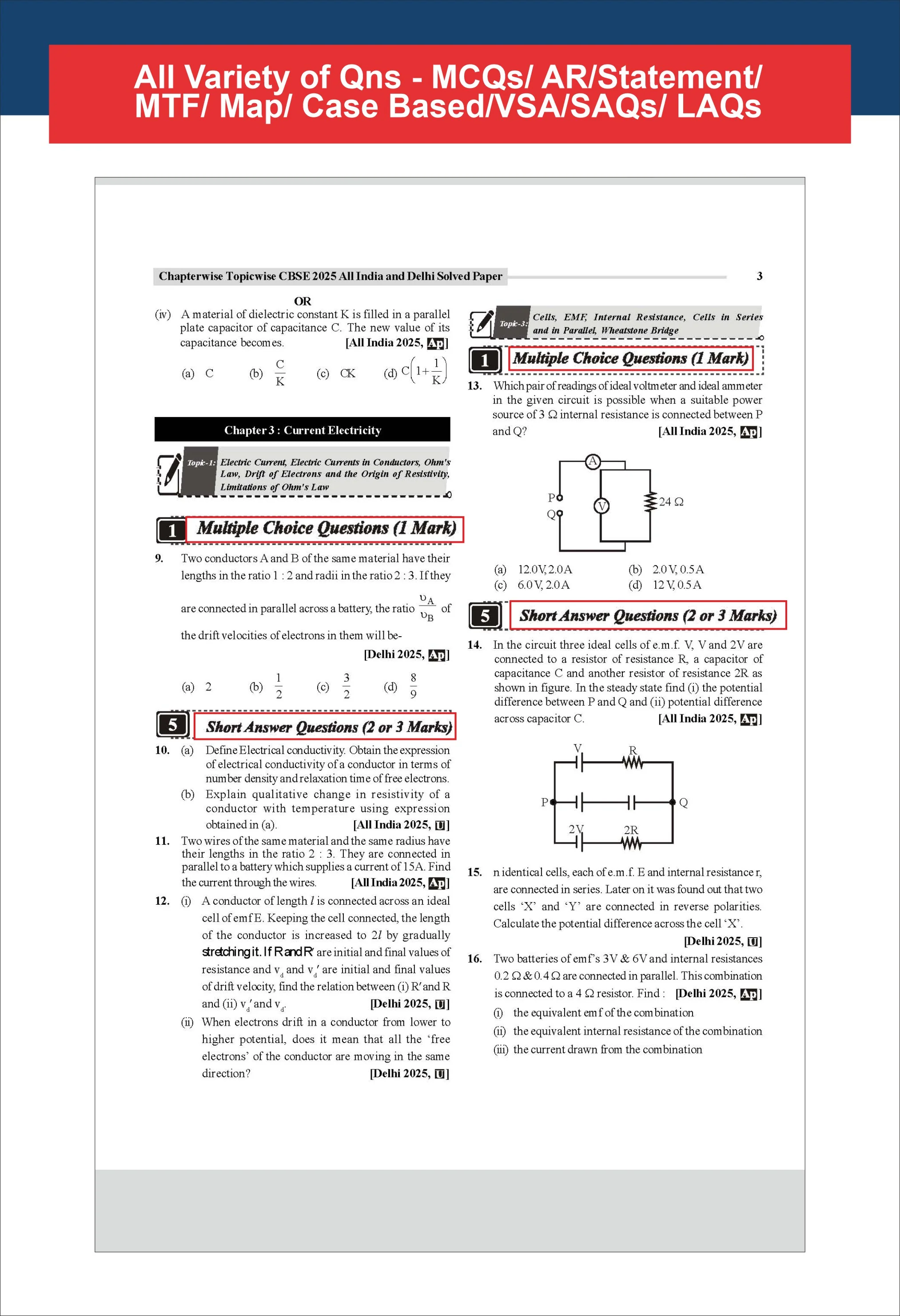 Disha Combo (4 Books) 30 New Syllabus Chapter-wise, Topic-wise & Skill-wise CBSE Class 12 Physics, Chemistry, Mathematics & English Core Solved Papers 2025-13 & Sample Papers 2025-22 3rd Edn | PYQs - Image 8