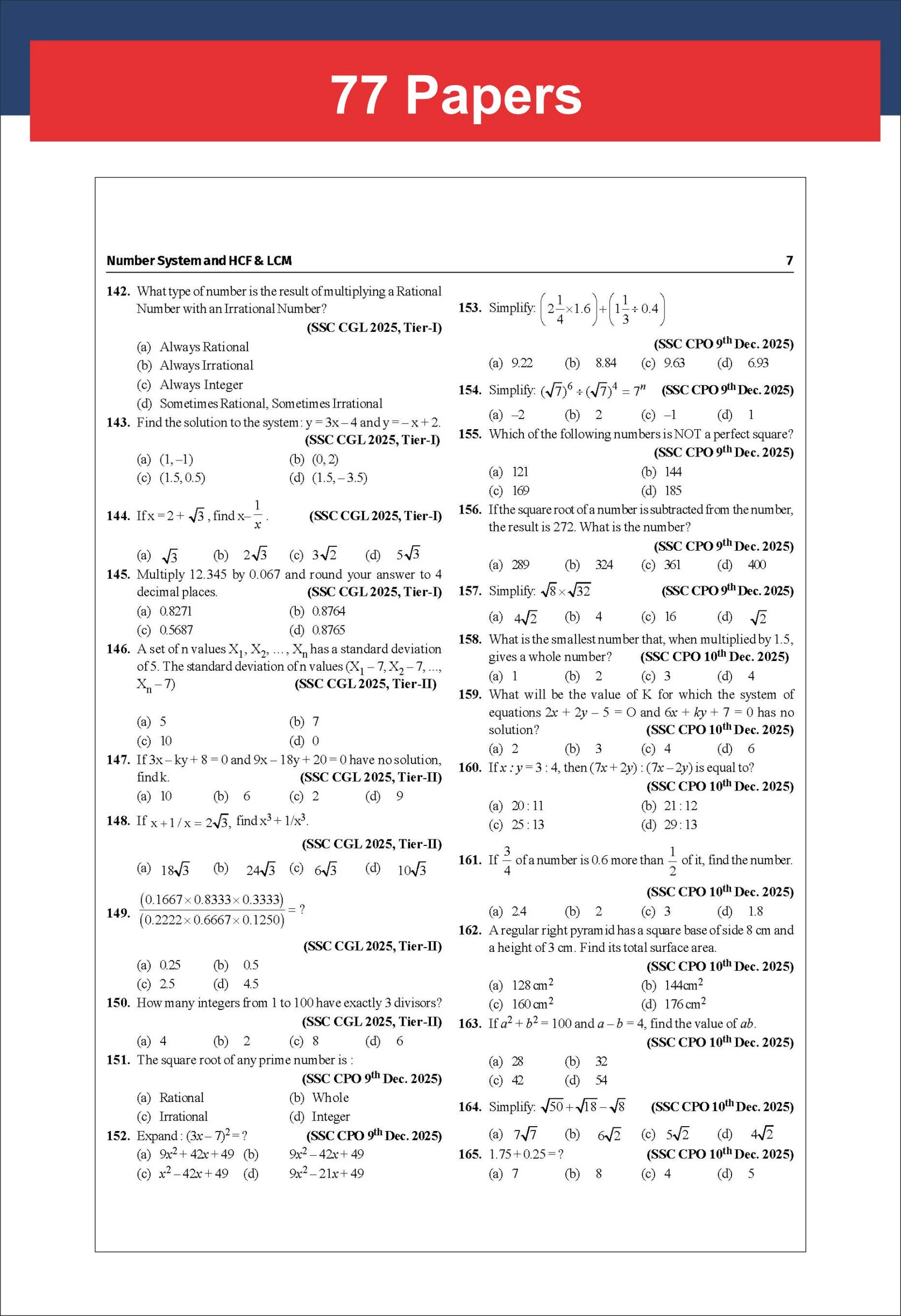 Disha Combo (4 Books) 85 Topic-wise 2025 - 2010 SSC Mathematics, English, Reasoning & General Awareness Previous Year Question Bank - CGL (Tier I & II), CHSL (Tier I & II), MTS, CPO & Stenographer 8th Edn - Image 6
