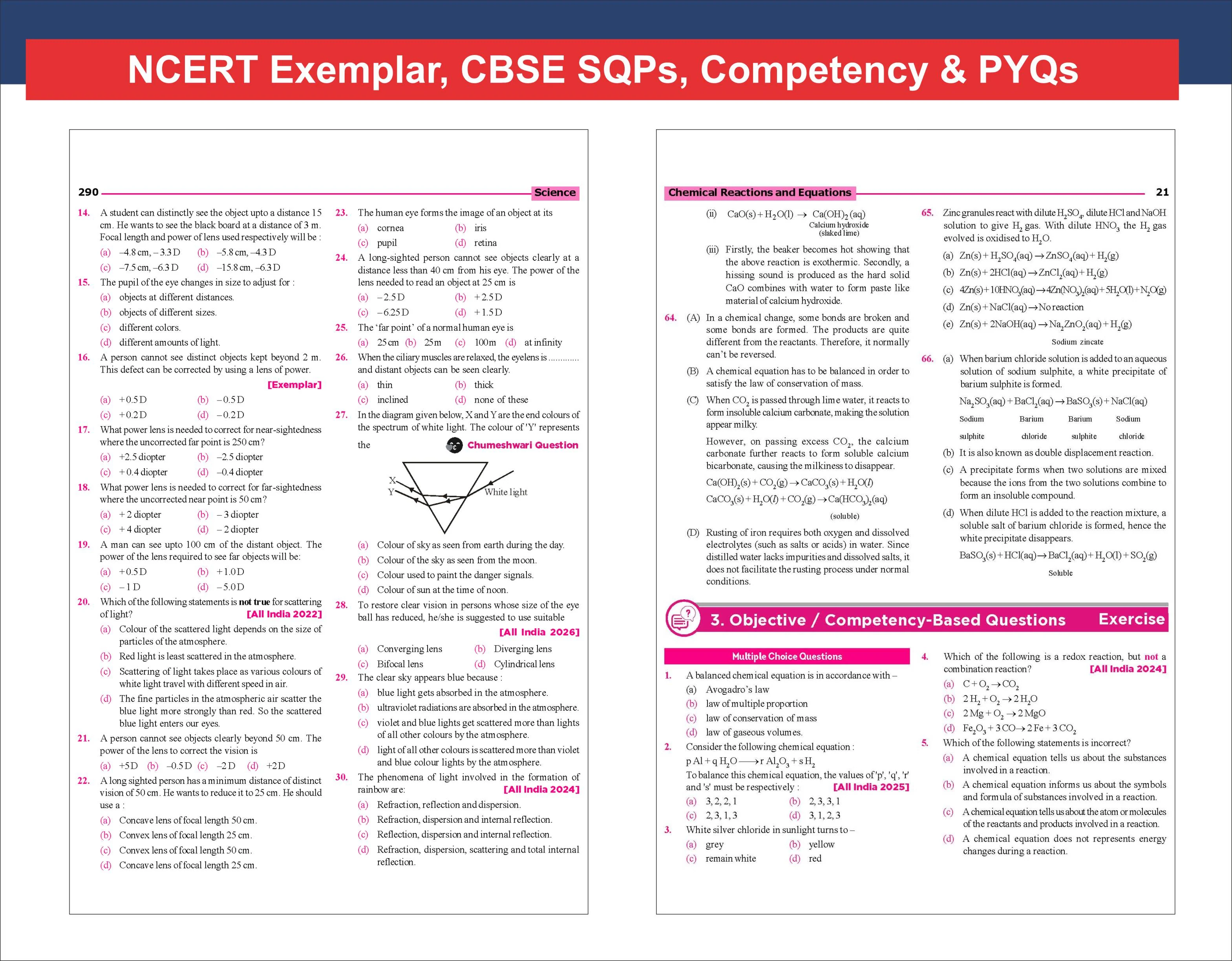 Combo (4 Books) WINR Series CBSE 2026-27 Class 10 Science, Mathematics, Social Science & English Lang. & Lit. Chapter-wise Objective & Subjective Question Bank with FREE Flash Cards | For 2027 Exam - Image 5