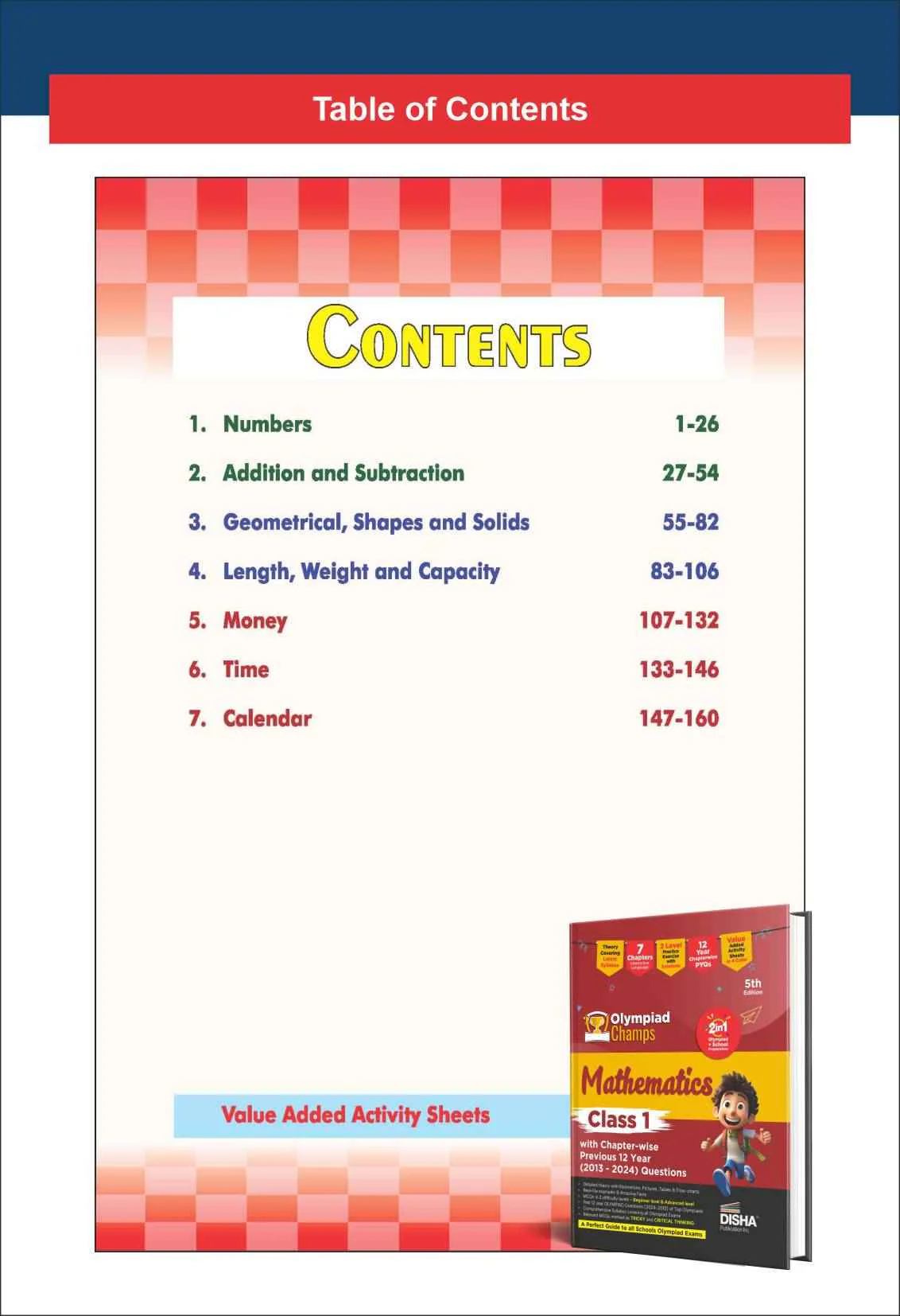 Old Edition - Disha Combo Class 1 (set of 3 Books) Olympiad Champs Science, Maths & English with Previous 12 Year (2013 - 2024) Questions 6th Edition | Theory, PYQs & Practice Exercise | SOF, IMO, NSO, IEO | - Image 5