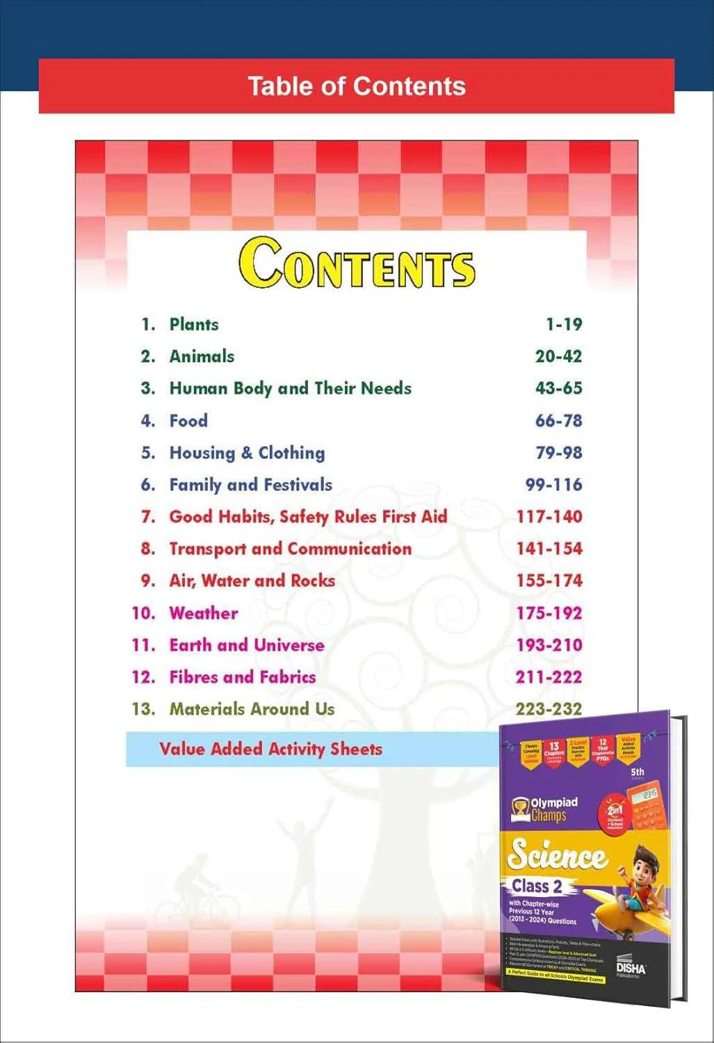 Old Edition - Disha Combo Class 2 (set of 3 Books) Olympiad Champs Science, Maths & English with Previous 12 Year (2013 - 2024) Questions 6th Edition | Theory, PYQs & Practice Exercise | SOF, IMO, NSO, IEO | - Image 3
