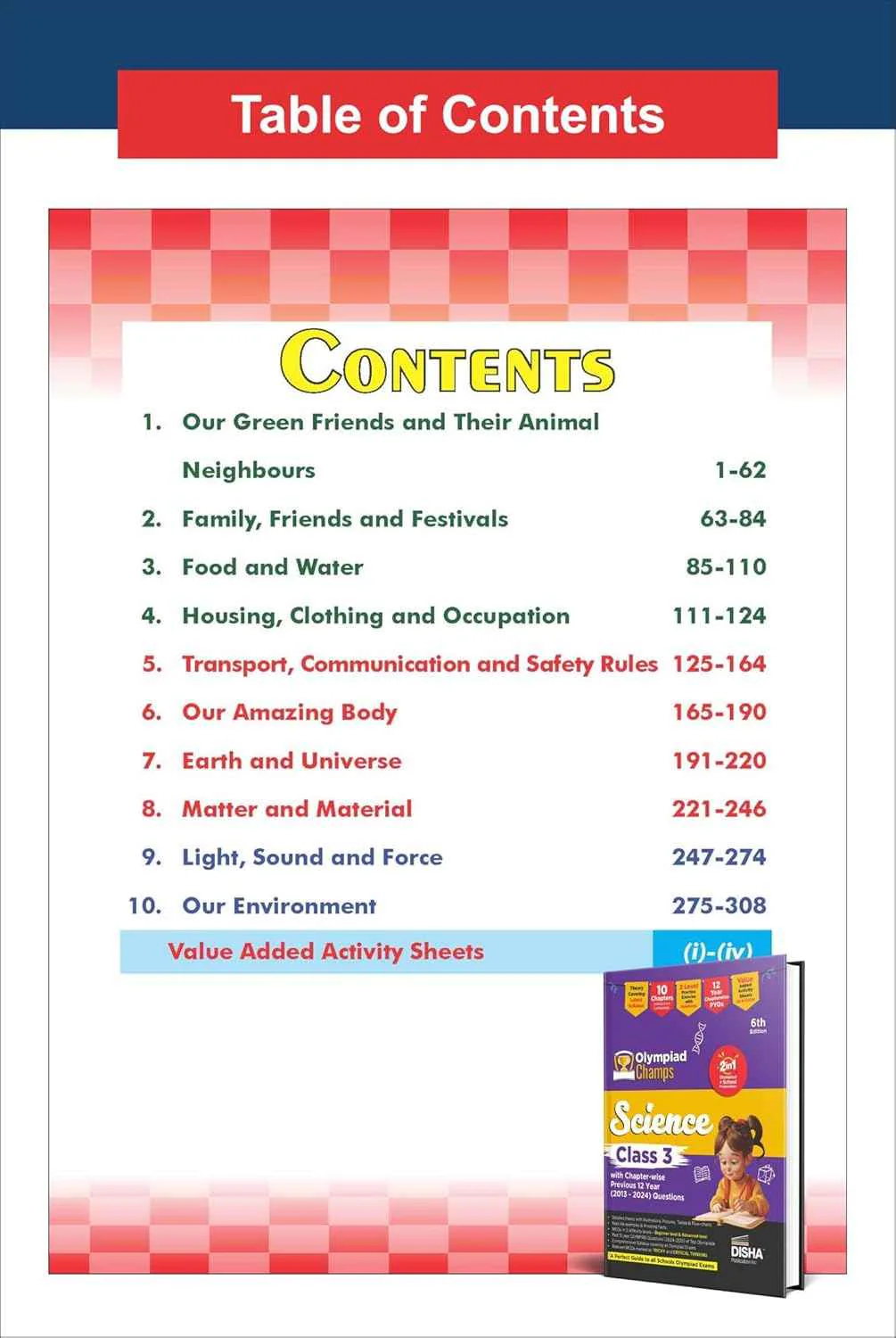 Old Edition - Disha Combo Class 3 (set of 4 books) Olympiad Champs Science, Mathematics, English & Logical Reasoning with Chapter-wise Previous 12 Year (2013 - 2024) Questions 5th Edition | SOF, IMO, NSO, IEO | - Image 5