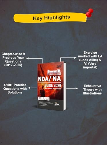 Disha DEFENDER NDA/ NA Guide 2026 with Previous Year Questions | Study Package for Mathematics & General Ability Test (GAT) - English, General Knowledge & Science - Image 4