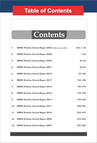 Disha Errorless 13 Year Tamil Nadu TNPSC (Group 1) General Studies Prelims Previous Year Solved Papers (2025 - 07) 4th Edition | PYQs Question Bank | State Public Service Commission - Image 5
