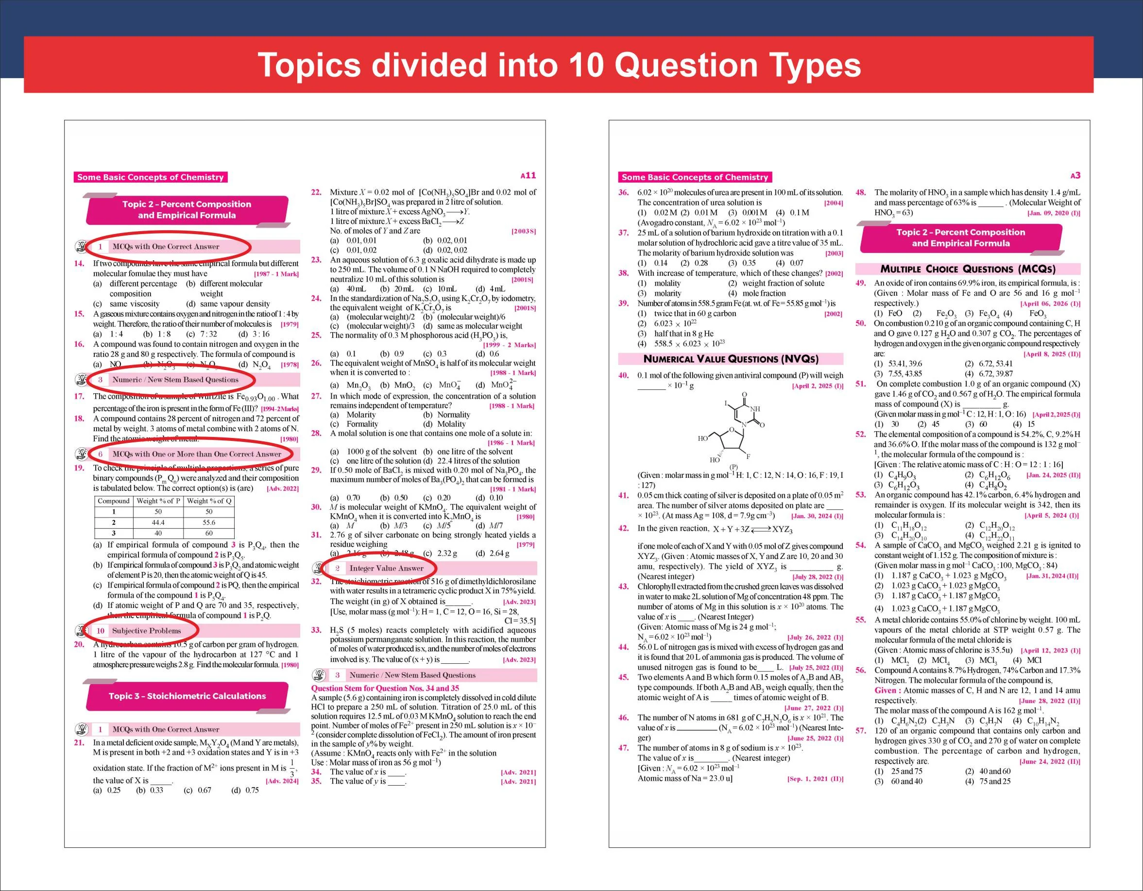 Disha Errorless 49 Years JEE Advanced (1978 - 2026) & 25 Year JEE Main (2002 - 2026) CHEMISTRY Chapter-wise & Topic-wise PYQs Book 22nd Edition | Solved Papers Question Bank in NCERT Flow for JEE 2026 - Image 8