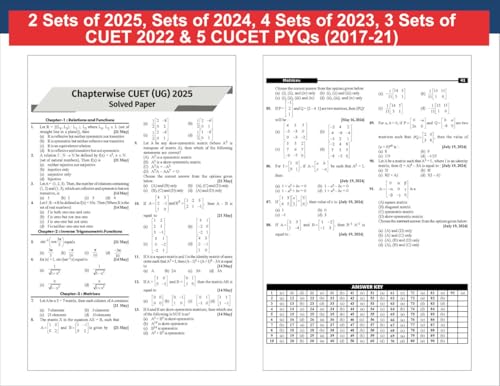 Disha GoTo Guide for CUET (UG) 2026 Mathematics with 16 Previous Year Questions & 10 Practice Sets 5th Edition | NCERT Coverage, PYQs & Practice Question Bank | MCQs, AR, MSQs & Passage Questions - Image 5