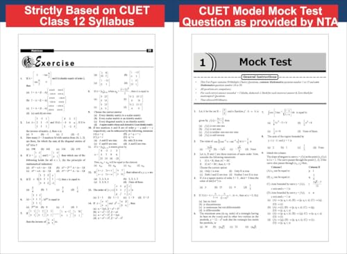 Disha GoTo Guide for CUET (UG) 2026 Mathematics with 16 Previous Year Questions & 10 Practice Sets 5th Edition | NCERT Coverage, PYQs & Practice Question Bank | MCQs, AR, MSQs & Passage Questions - Image 8