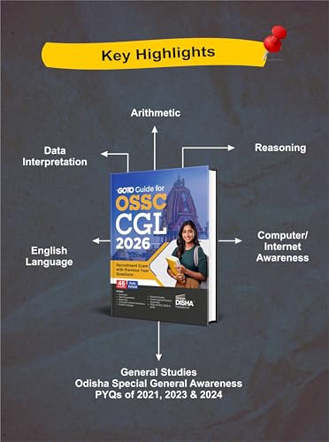 Disha GoTo Guide for OSSC CGL 2026 Recruitment Exam with Previous Year Questions | Odisha Staff Selection Commission Combined Graduate Level - Image 3