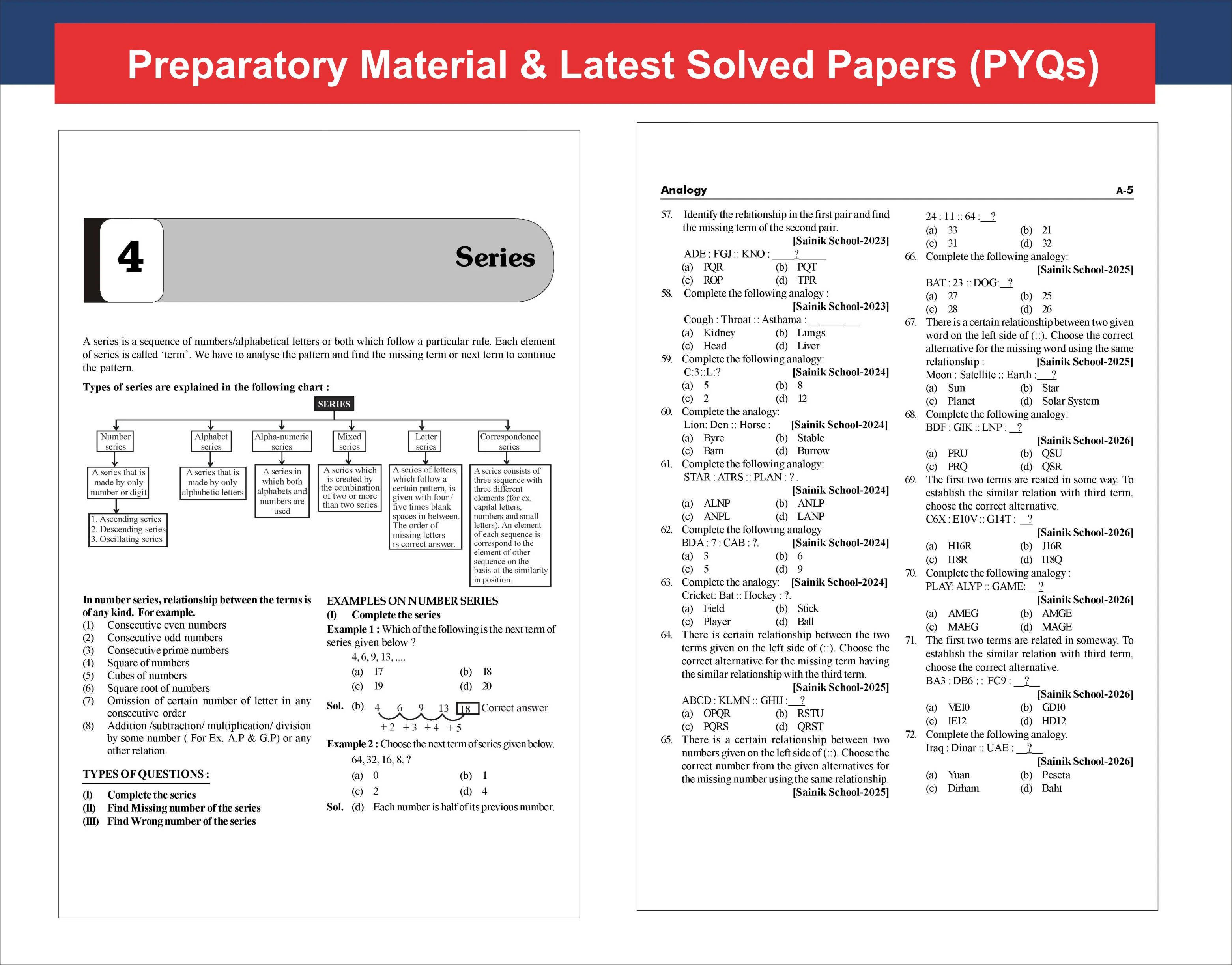 Disha Guide to AISSEE Class 6 All India SAINIK School Entrance Exam with Previous Year Questions (2026 - 2015) 7th Edn | Errorless & Authentic Sainik School PYQs Book for 2027 Exams - Image 8
