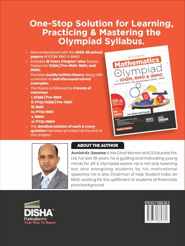 Disha Guide to Mathematics Olympiad for IOQM, RMO & INMO with chapter-wise 18 Previous Years Solved Papers (2009 - 2026) 6th Edn | For 2026 - 27 Exams | Indian Olympiad Qualifier in Mathematics - Image 2