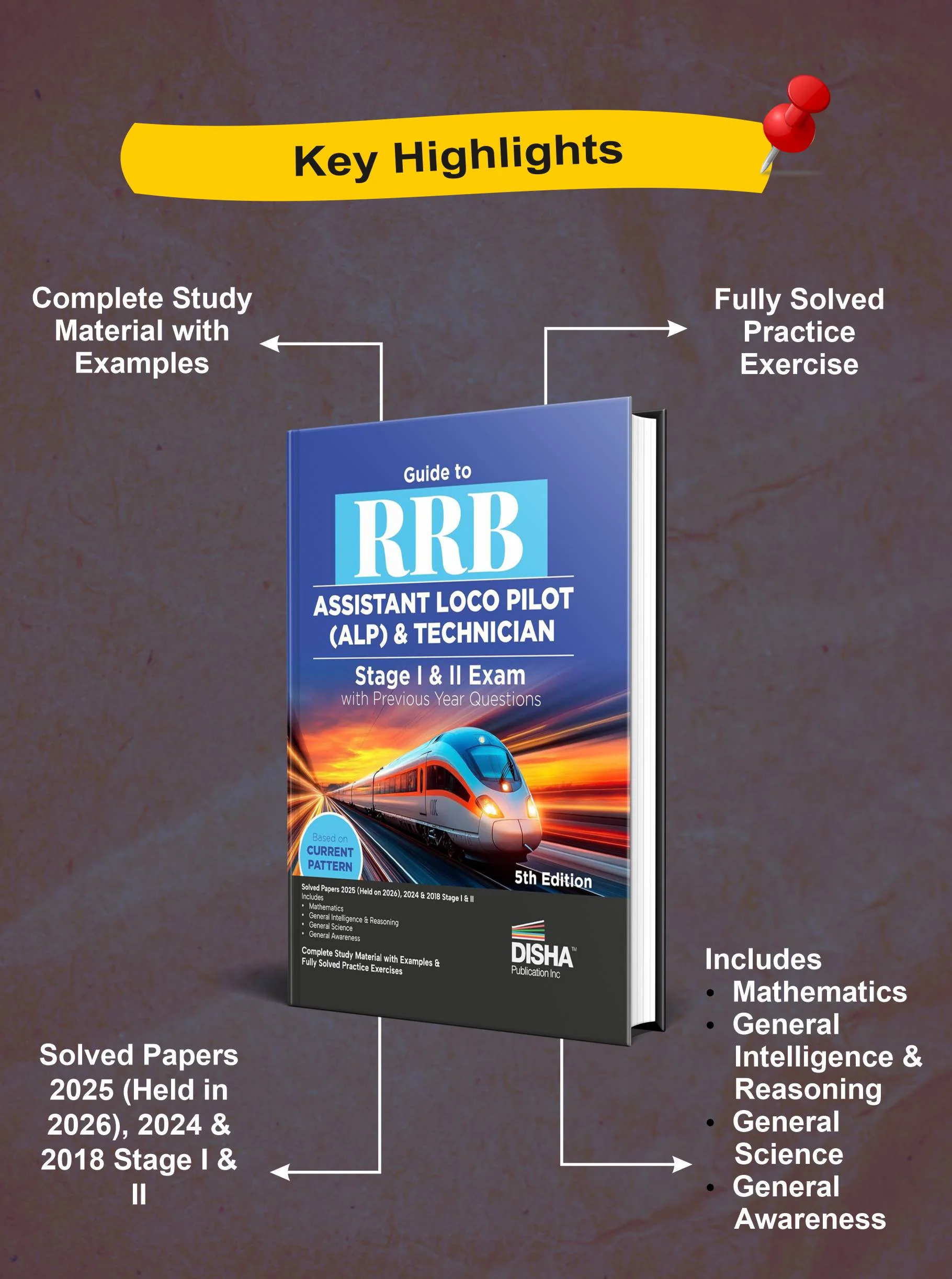 Disha Guide to RRB Assistant Loco Pilot (ALP) & Technician Stage I & II Exam 2026 with Previous Year Questions - 5th Edition | Indian Railway Recruitment Board - Image 3