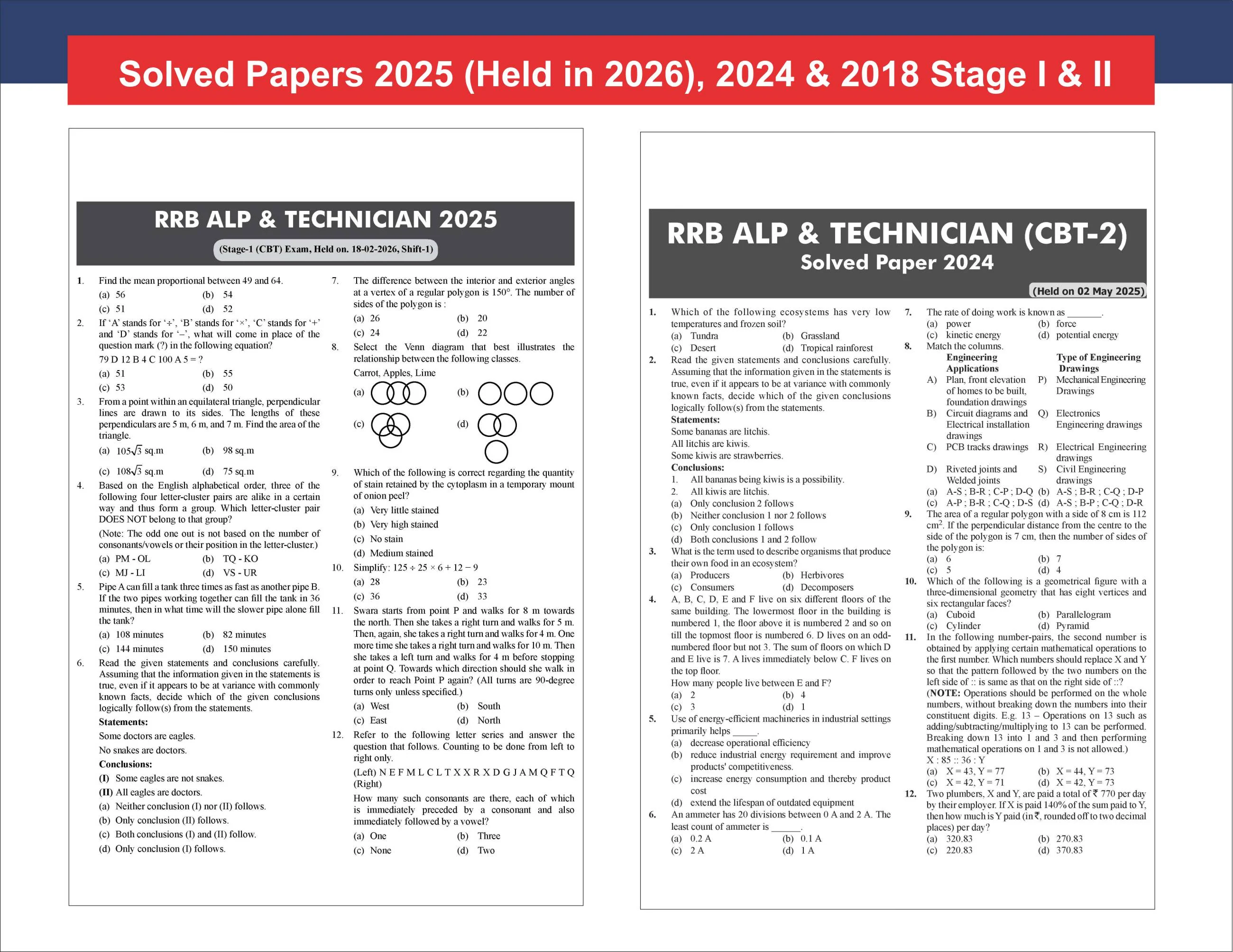 Disha Guide to RRB Assistant Loco Pilot (ALP) & Technician Stage I & II Exam 2026 with Previous Year Questions - 5th Edition | Indian Railway Recruitment Board - Image 4